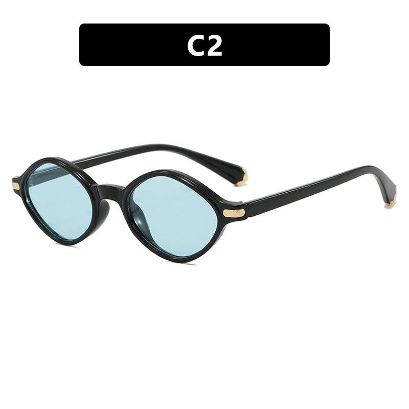 Damen modische Sonnenbrille mit einzigartigem Design und hochwertigem Metallrahmen Karnz