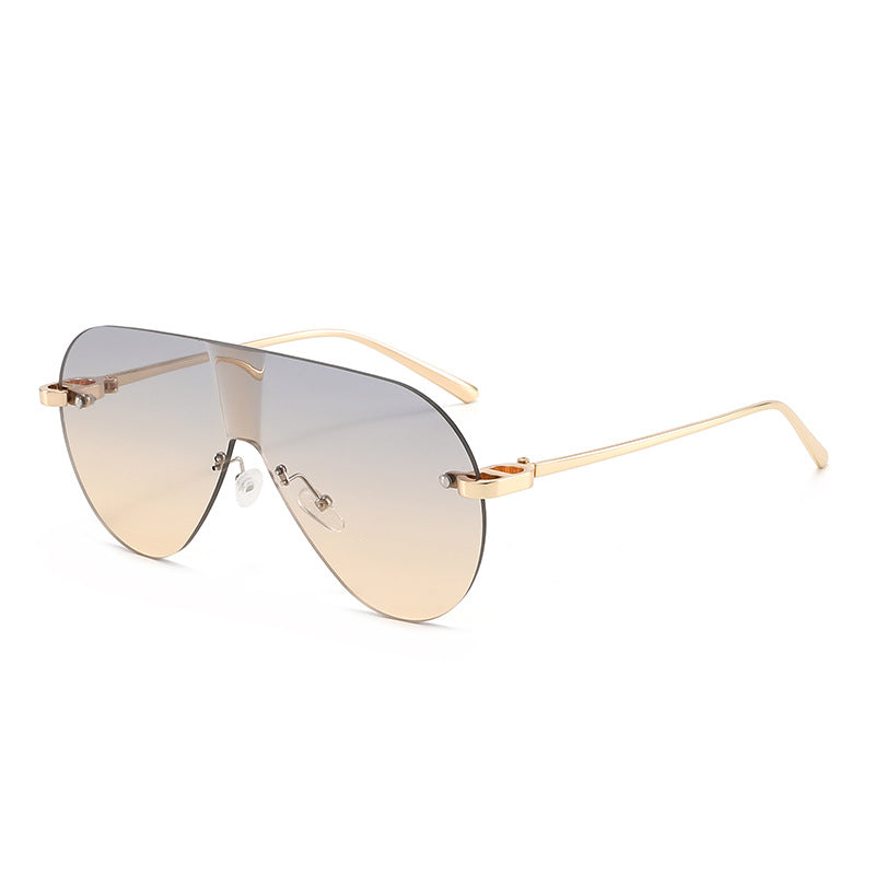 Damen Oversized Sonnenbrille im modernen Aviator-Stil Karnz
