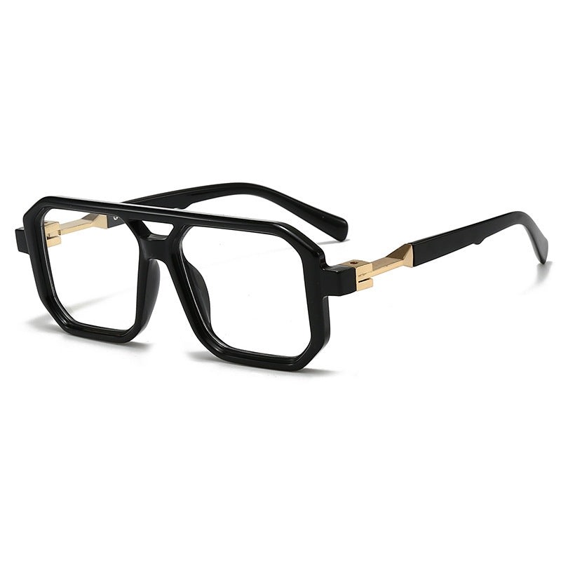 Damen stilvolle oversized Sonnenbrille mit geometrischem Rahmen Karnz