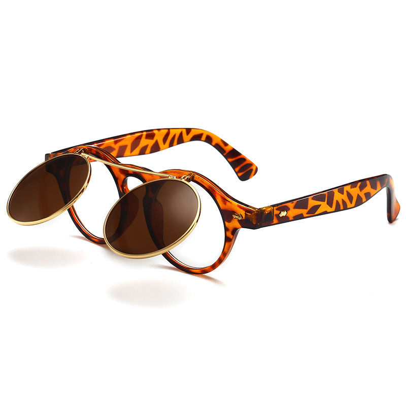Damen elegante Sonnenbrille mit doppeltem Rahmen Karnz