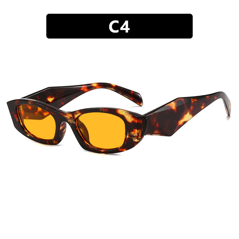 Damen trendige Cat-Eye Sonnenbrille mit einzigartigem Rahmen und UV-Schutz Karnz
