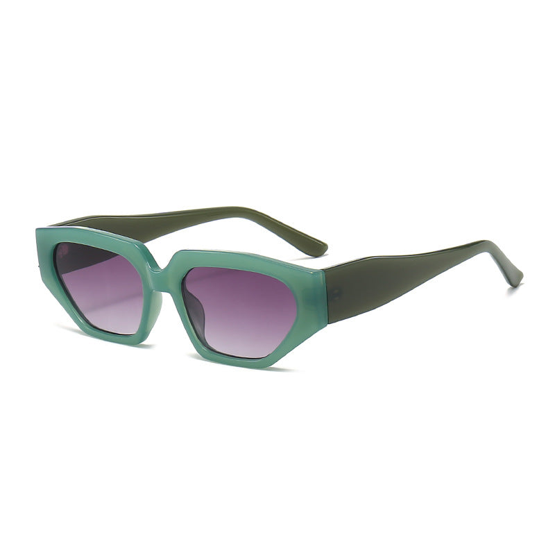 Damen Modische Sonnenbrille im innovativen polygonalen Design Karnz