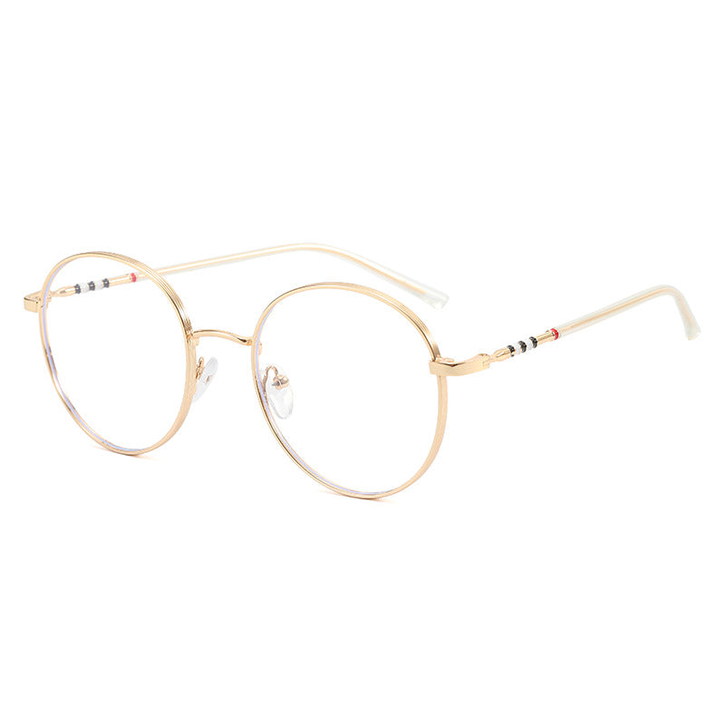 Damen modische runde Sonnenbrille mit elegantem Metallrahmen Karnz