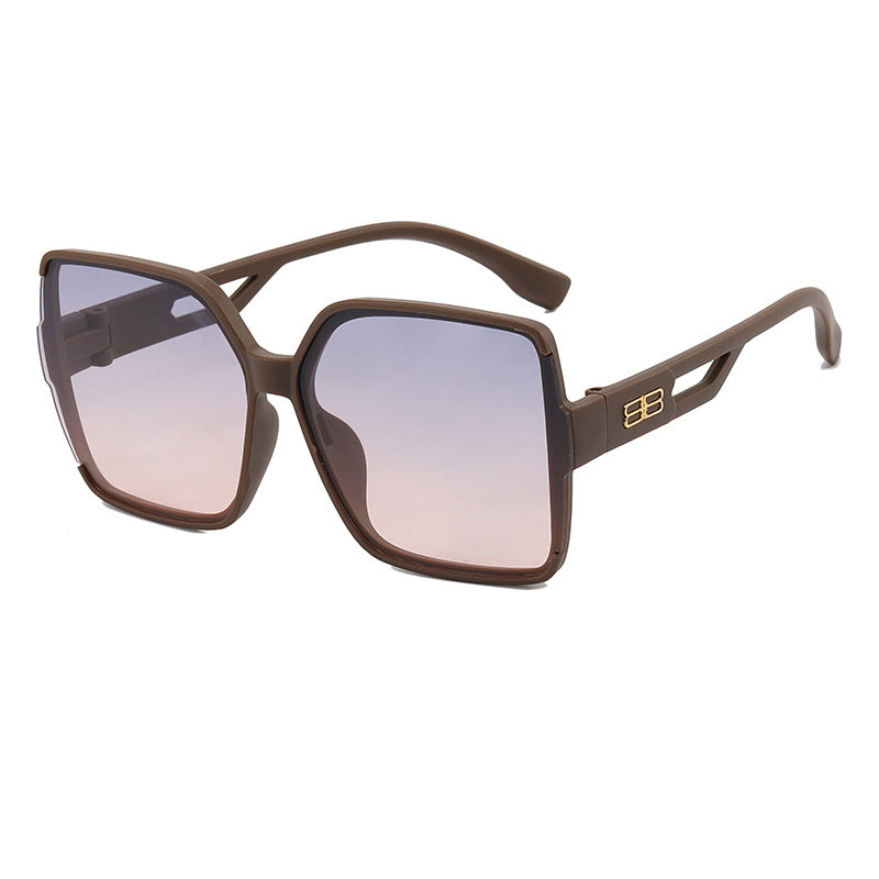 Damen Oversized Sonnenbrille mit markantem eckigem Design Karnz