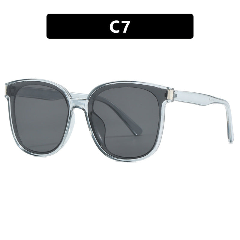 Damen modische Sonnenbrille mit hochwertigem, transparentem Kunststoffrahmen Karnz