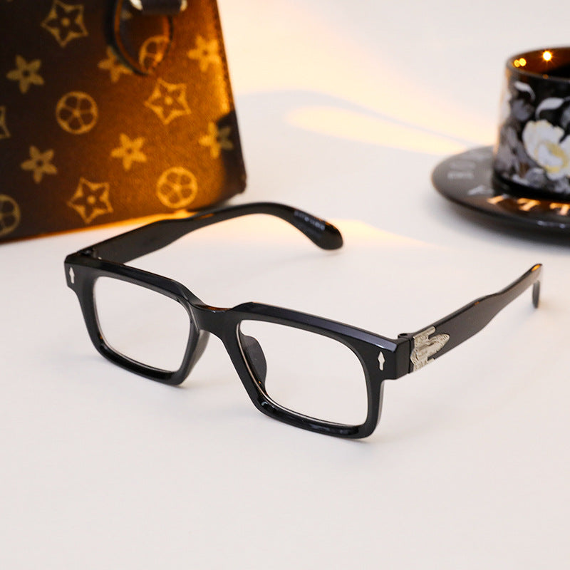Damen elegante rechteckige Sonnenbrille mit speziellem Rahmen Karnz