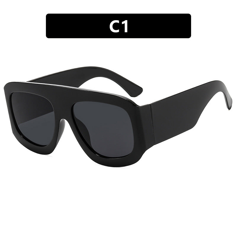 Damen modische Oversized Sonnenbrille mit markantem Design Karnz