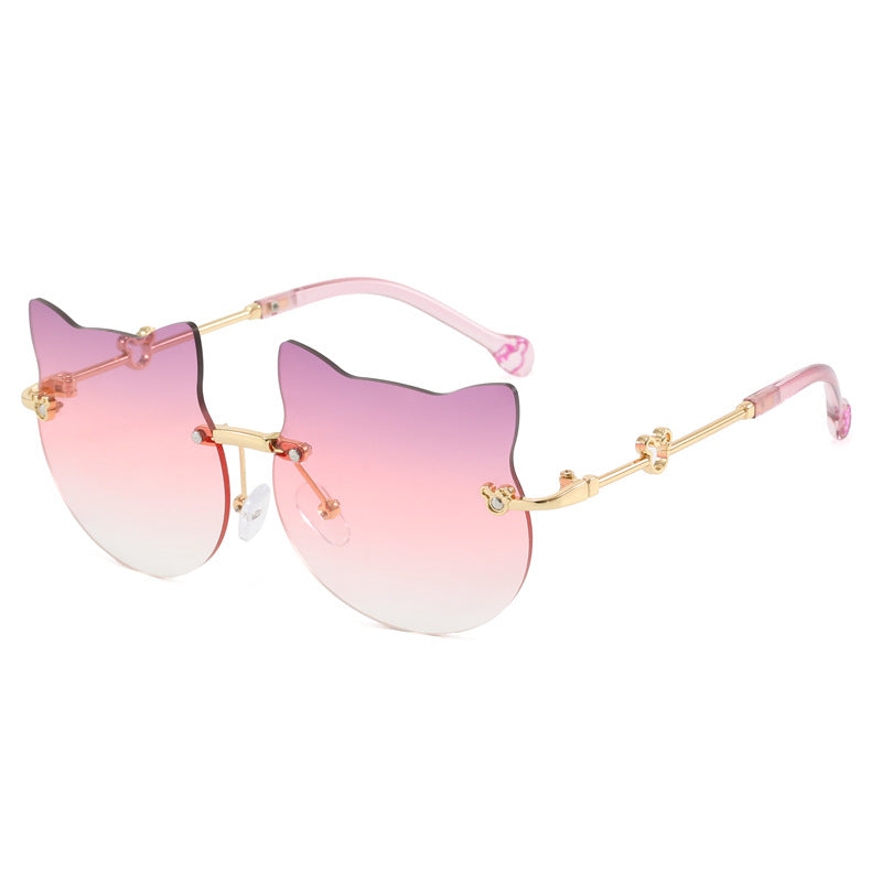 Damen geometrische Sonnenbrille mit luxuriösem Metallrahmen Karnz