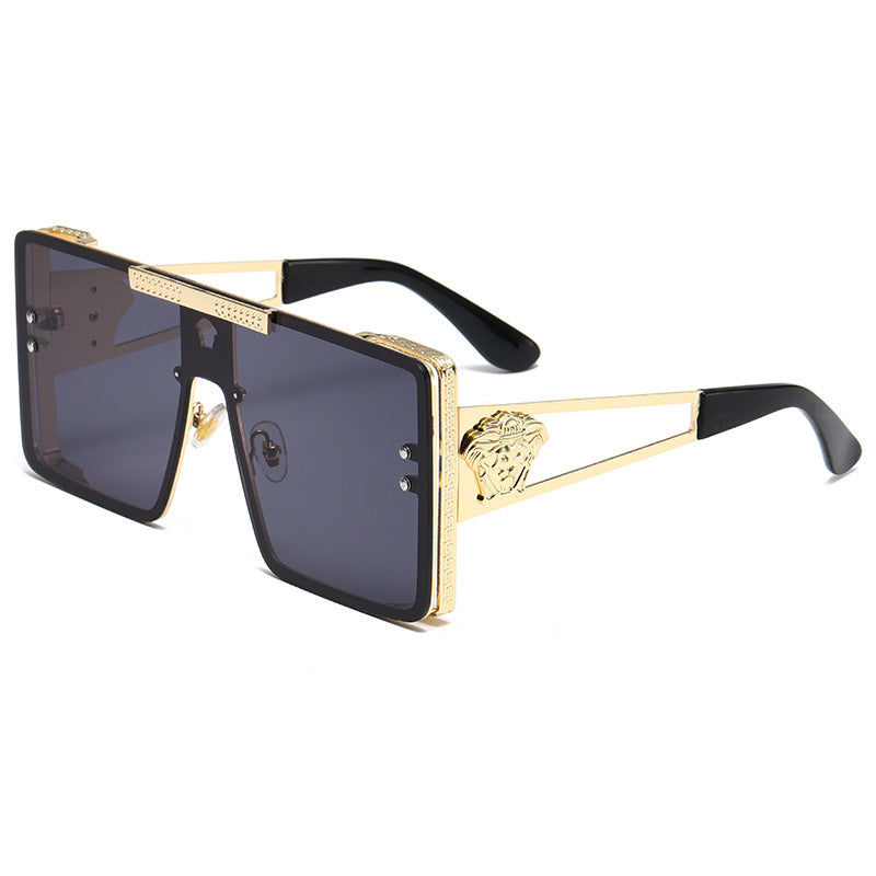 Damen oversized Luxus-Sonnenbrille mit filigranem Designelement Karnz