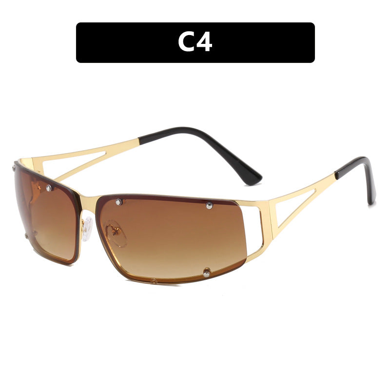 Damen sportliche Sonnenbrille mit trendigem Design und polarisierten Gläsern Karnz