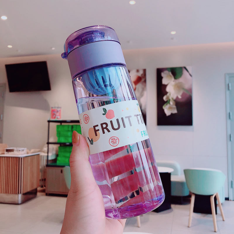 Damen Mehrweg-Infuserflasche mit fruchtigem Design Karnz