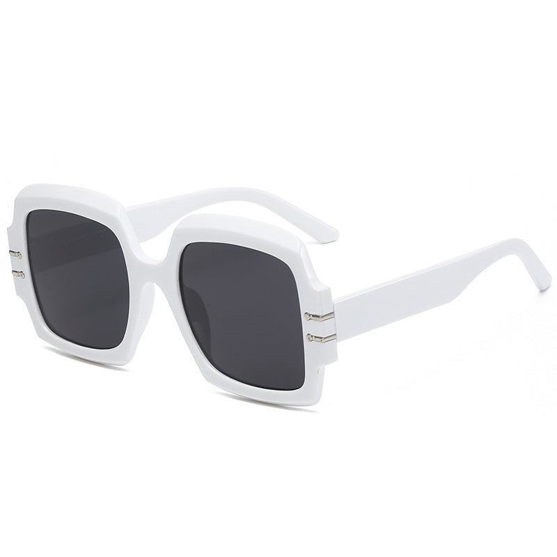 Damen Modische Oversized-Sonnenbrille mit animalischem Muster Karnz