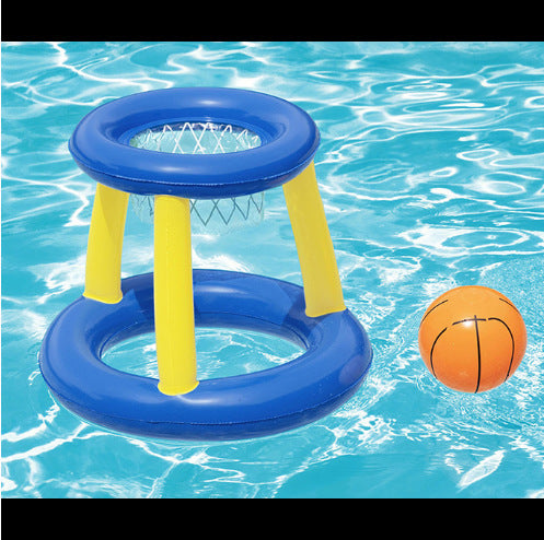 Unisex Aufblasbares Wasser-Spielset mit Volleyball- und Basketballnetz Karnz
