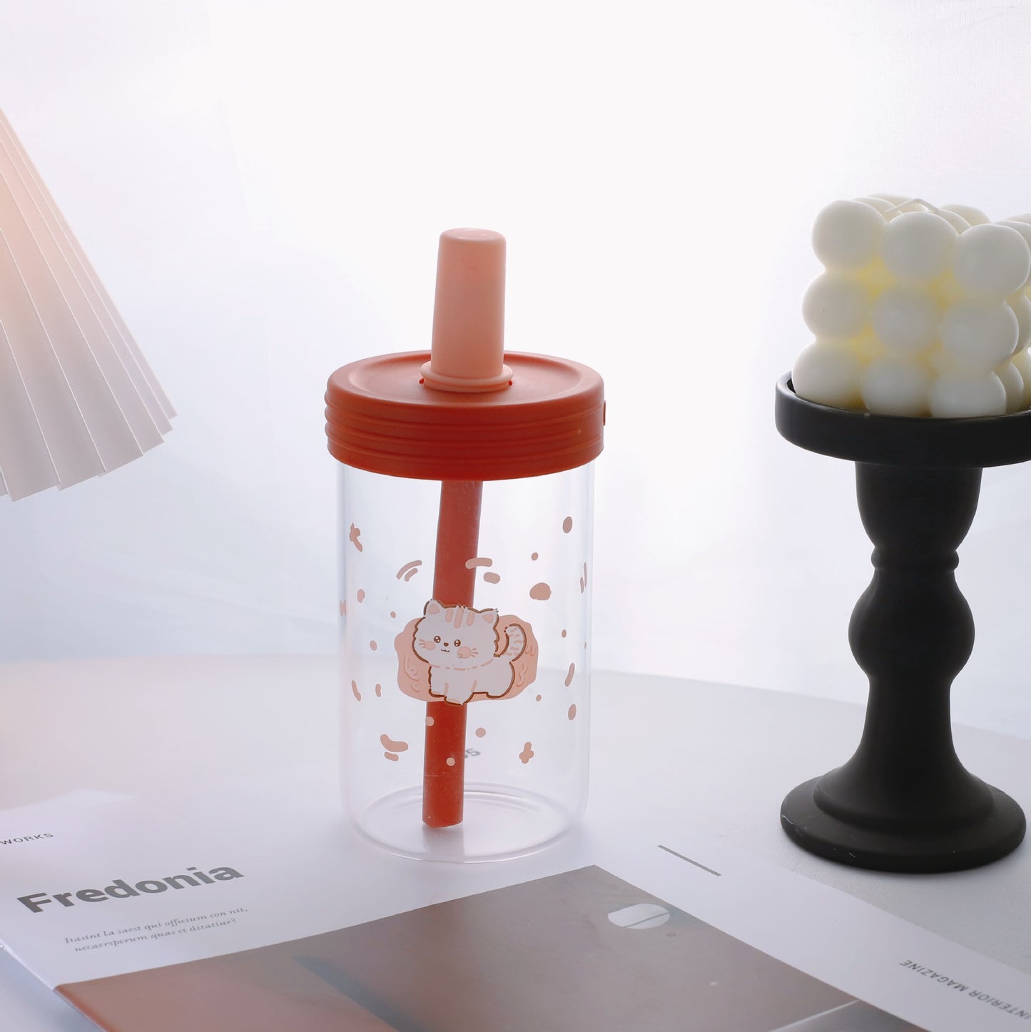 Damen kreativer Trinkbehälter mit praktischer Silikon-Oberfläche und verspieltem Tierdesign Karnz