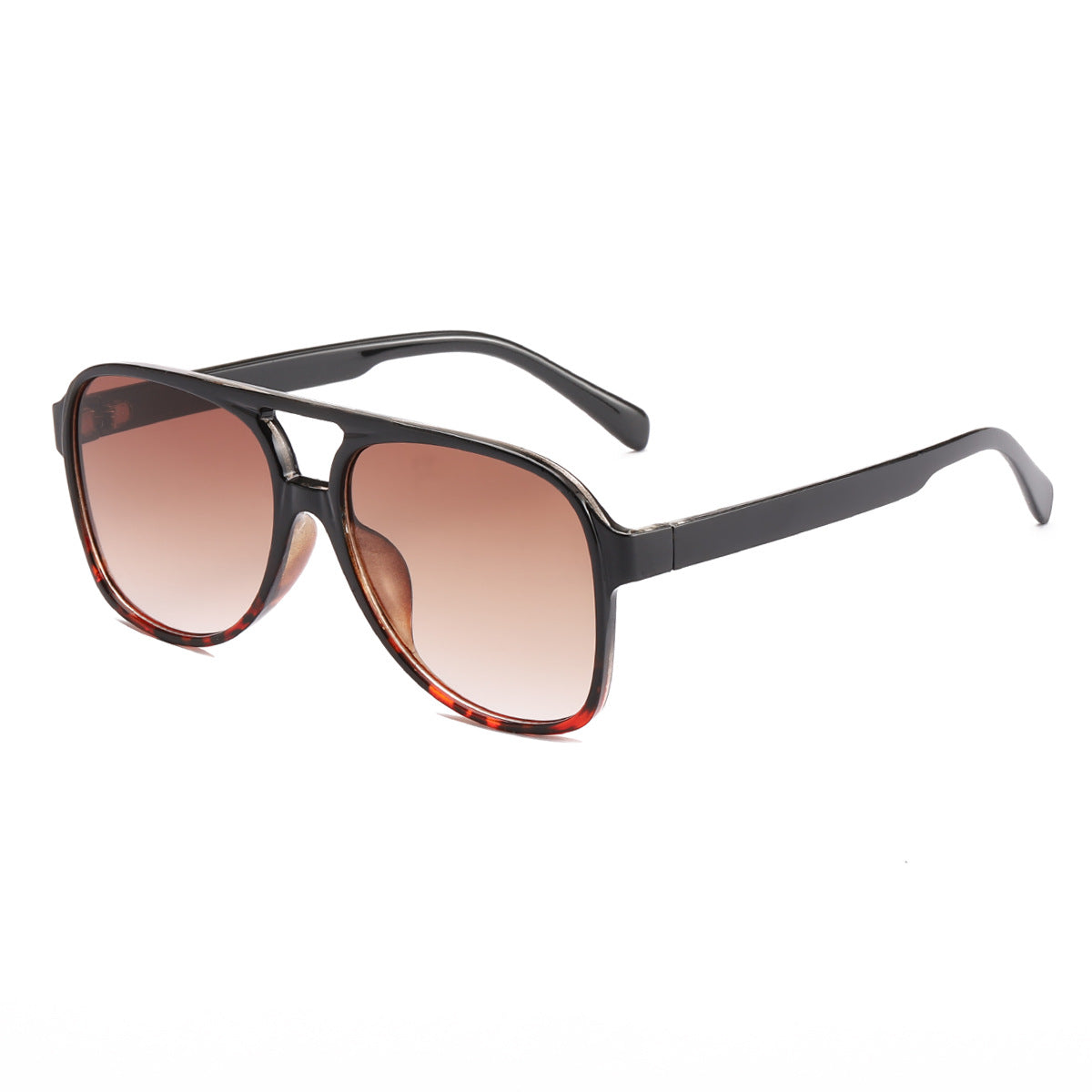 Damen modische Quader-Sonnenbrille mit breitem Rahmen Karnz