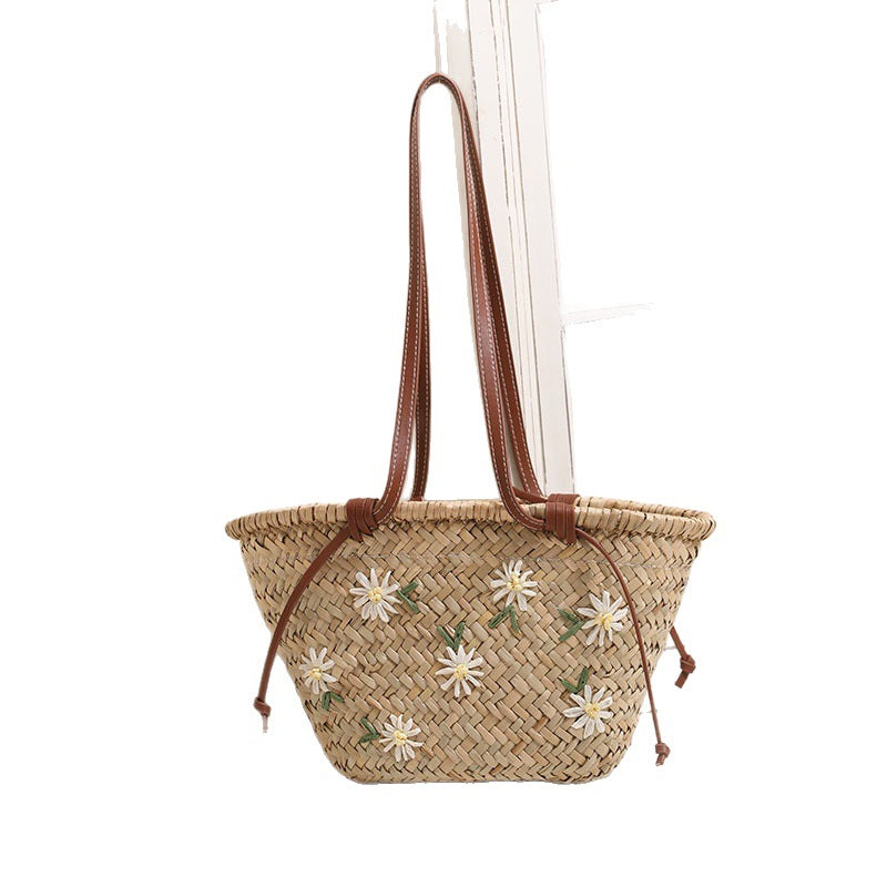 Damen Korbtasche mit floralem Design Karnz