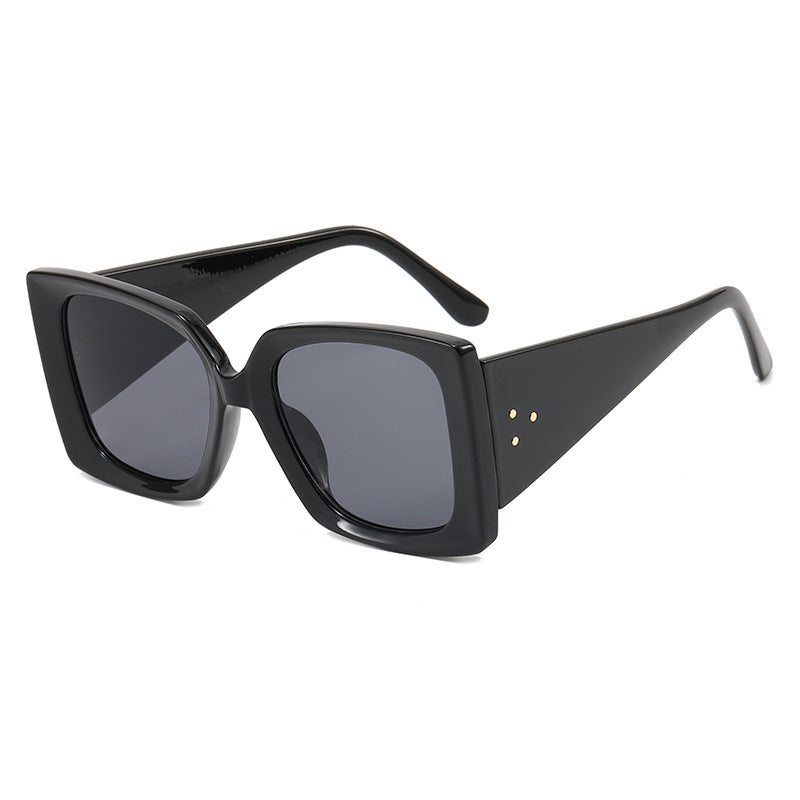 Damen Überdimensionierte Leo-Sonnenbrille Karnz