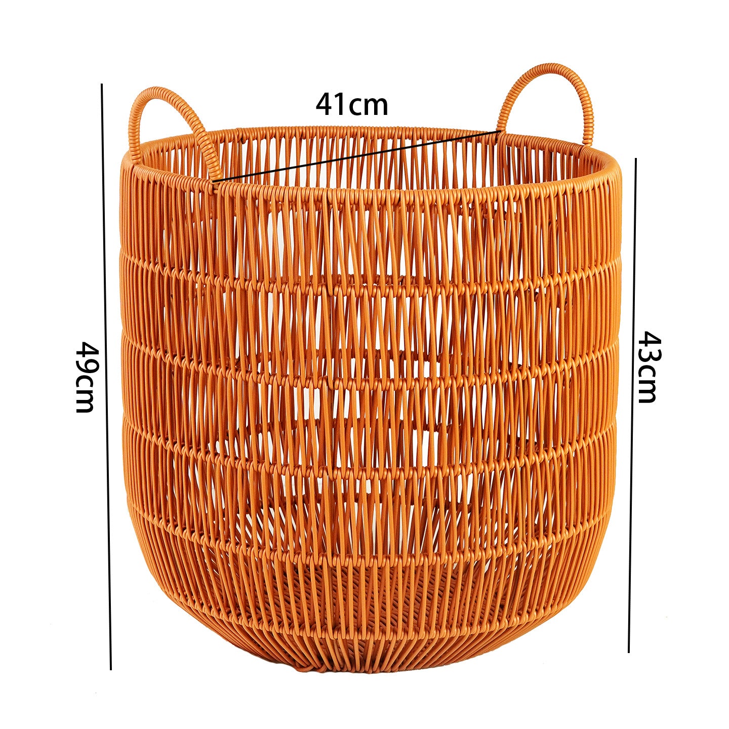 Damen Stylischer Aufbewahrungskorb mit offenen Griffen Karnz