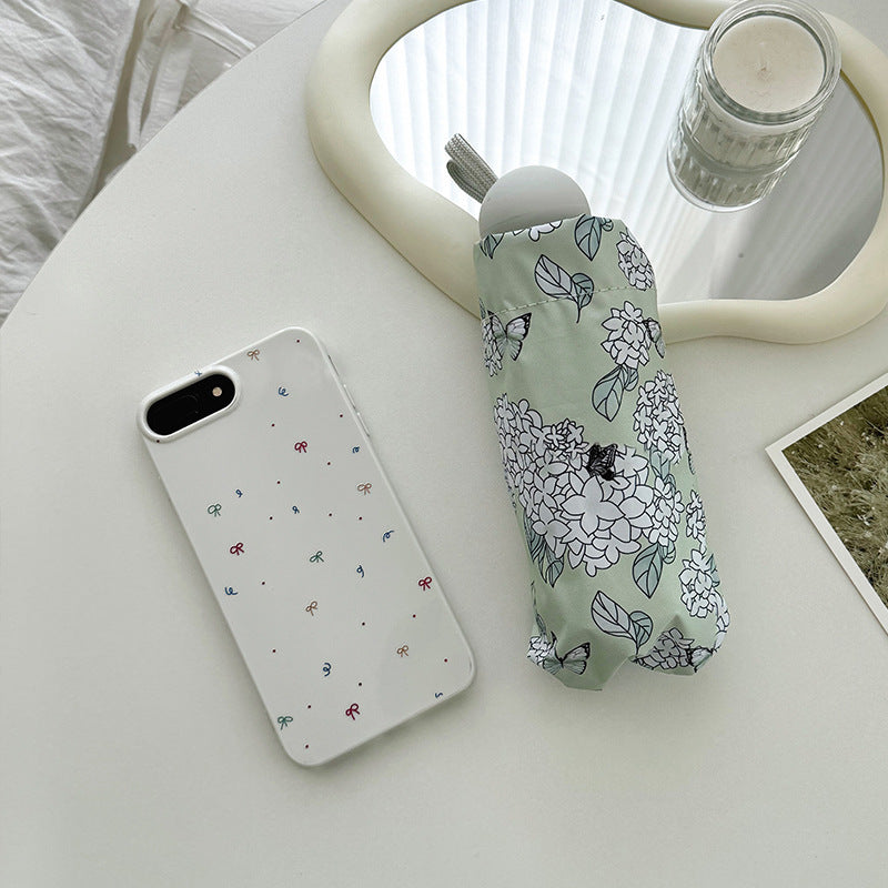 Damen Faltbarer Regenschirm mit innovativem Floral-Design Karnz