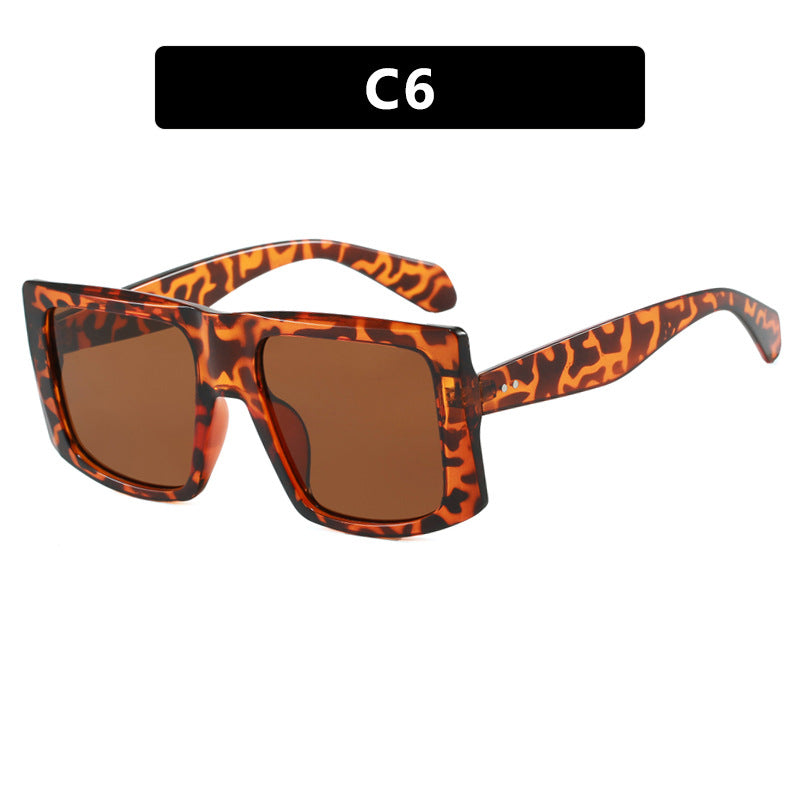 Damen quadratische Sonnenbrille mit robustem Kunststoffrahmen und schützendem UV-Filter Karnz