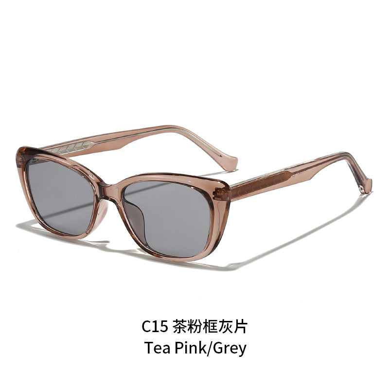 Damen modische Cat-Eye-Sonnenbrille mit UV-Schutz und stilvollem Rahmen Karnz