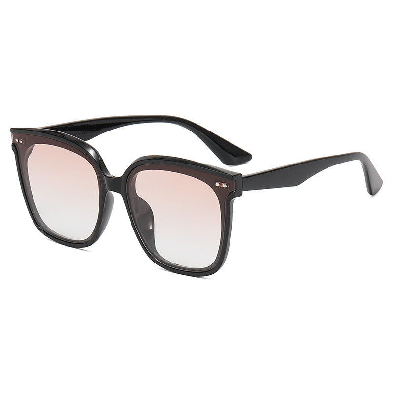 Damen quadratische Sonnenbrille mit verspiegeltem Farbverlauf Karnz