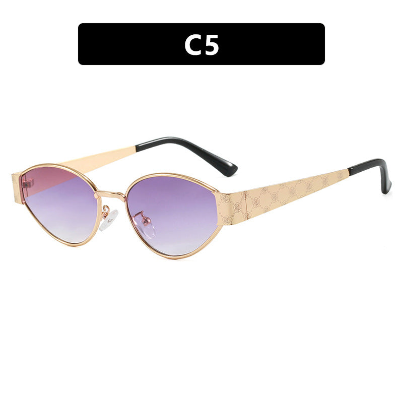Damen Cat-Eye Sonnenbrille mit elegantem Design und luxuriösen Akzenten Karnz