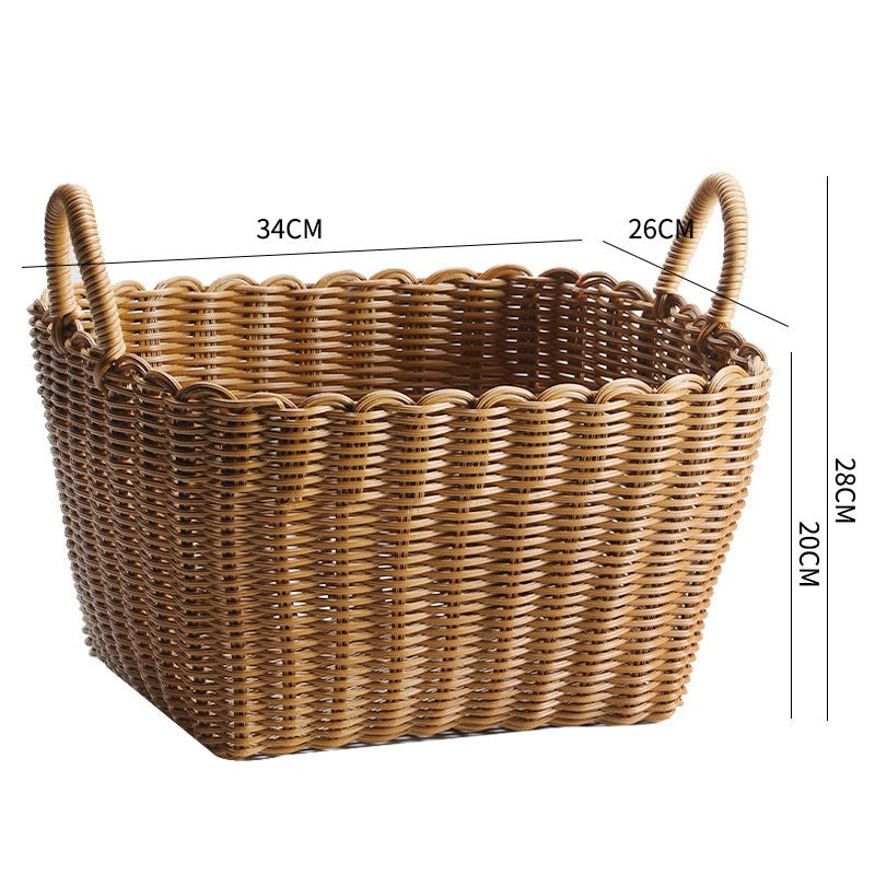 Unisex Vielfältiger Aufbewahrungskorb aus geflochtenem Material Karnz