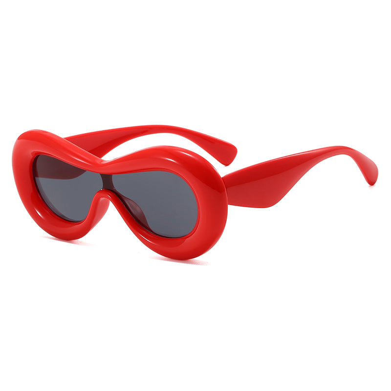 Damen futuristische Design-Sonnenbrille Karnz