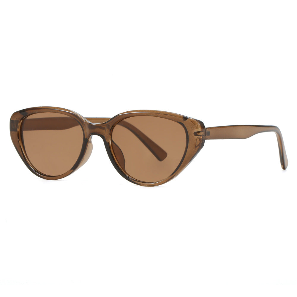Damen Cat-Eye Sonnenbrille mit trendigem Leopardenmuster Karnz