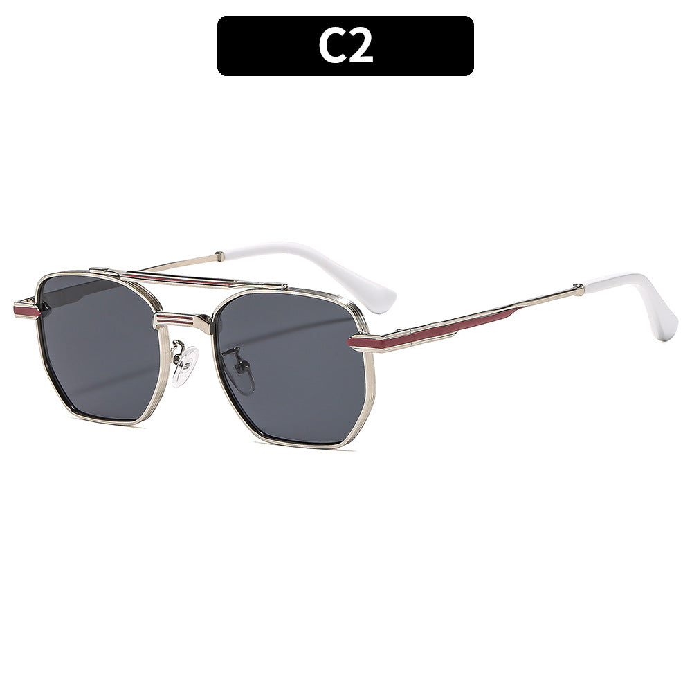 Damen Elegante Sonnenbrille im Retro-Stil mit einem luxuriösen Rahmen Karnz