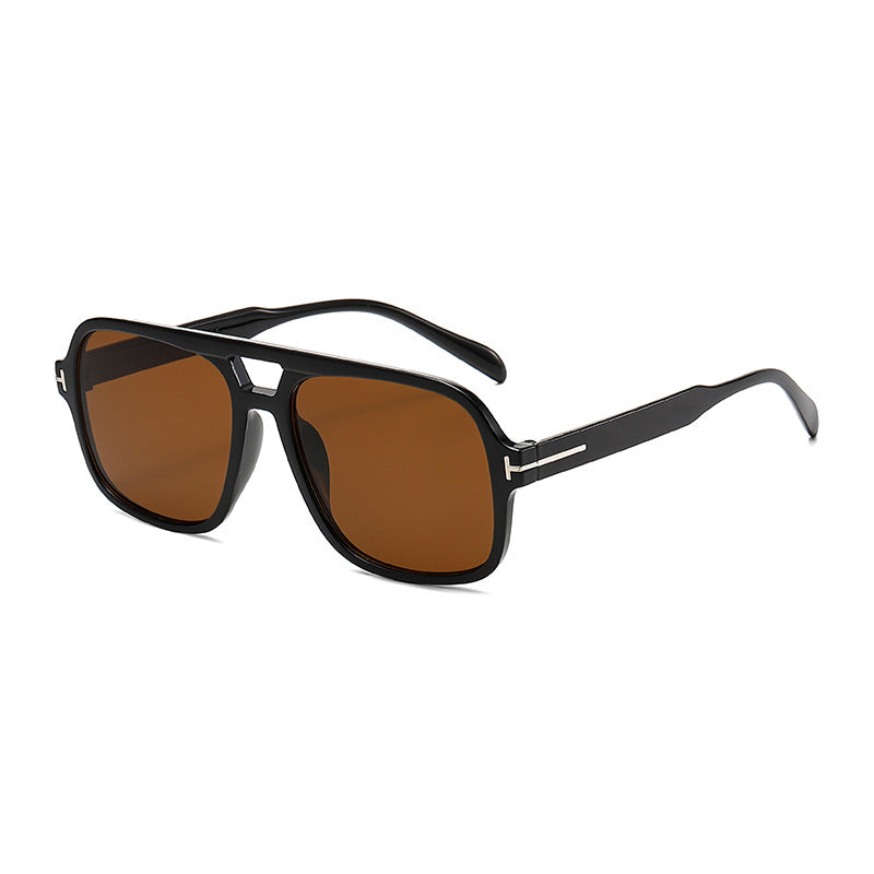Damen Modische quadratische Sonnenbrille mit robustem Rahmen Karnz