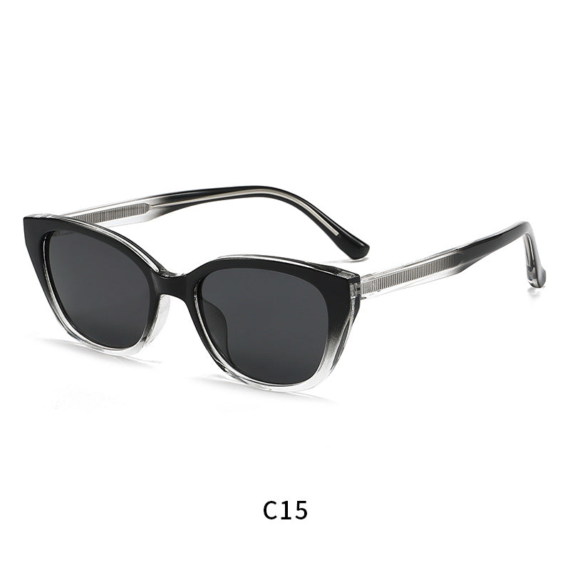 Damen modische Cat-Eye Sonnenbrille mit UV-Schutz und flexiblem Rahmen Karnz