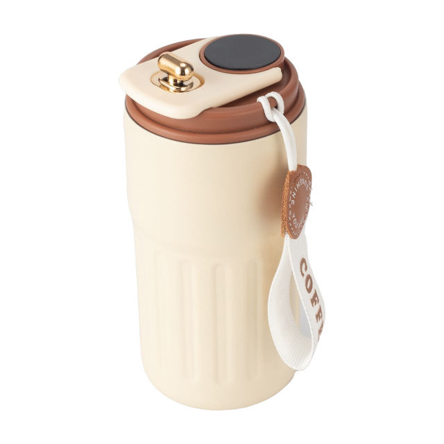 Damen isolierter Kaffeebecher mit praktischer Halteschlaufe Karnz