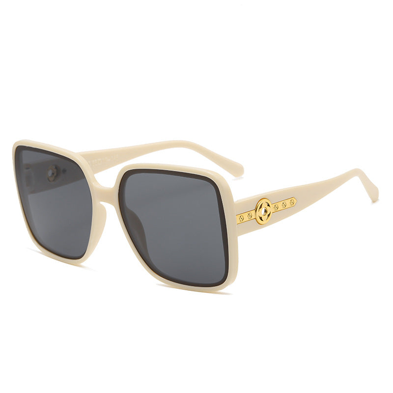 Damen modische quadratische Sonnenbrille mit luxuriösen Details Karnz