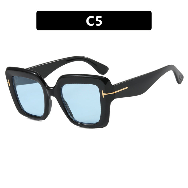 Damen quadratische Sonnenbrille mit komfortablem Kunststoffrahmen und UV-Schutz Karnz