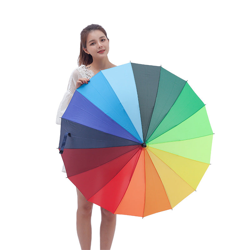Damen Regenbogen Regenschirm Karnz