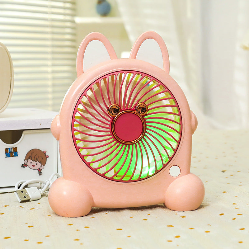 Damen Tragbarer USB Handventilator im kreativen Hasendesign Karnz