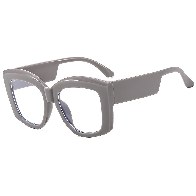Damen modische Brille mit breitem, quadratischem Rahmen Karnz