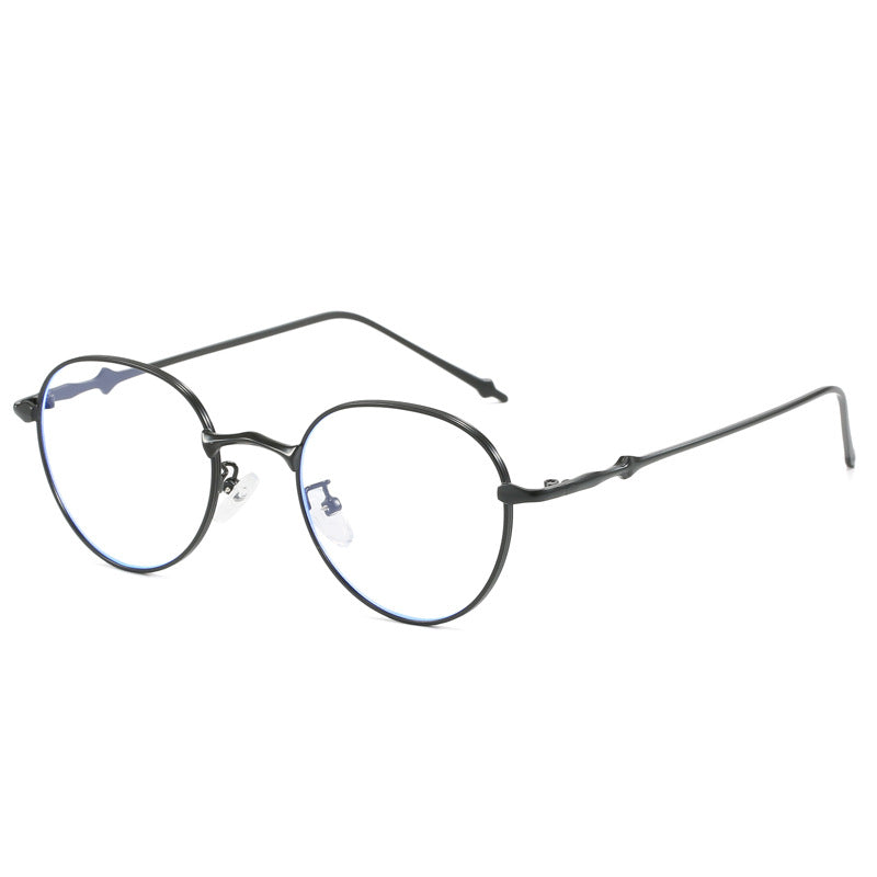 Damen elegante runde Sonnenbrille mit modischem Metallrahmen Karnz