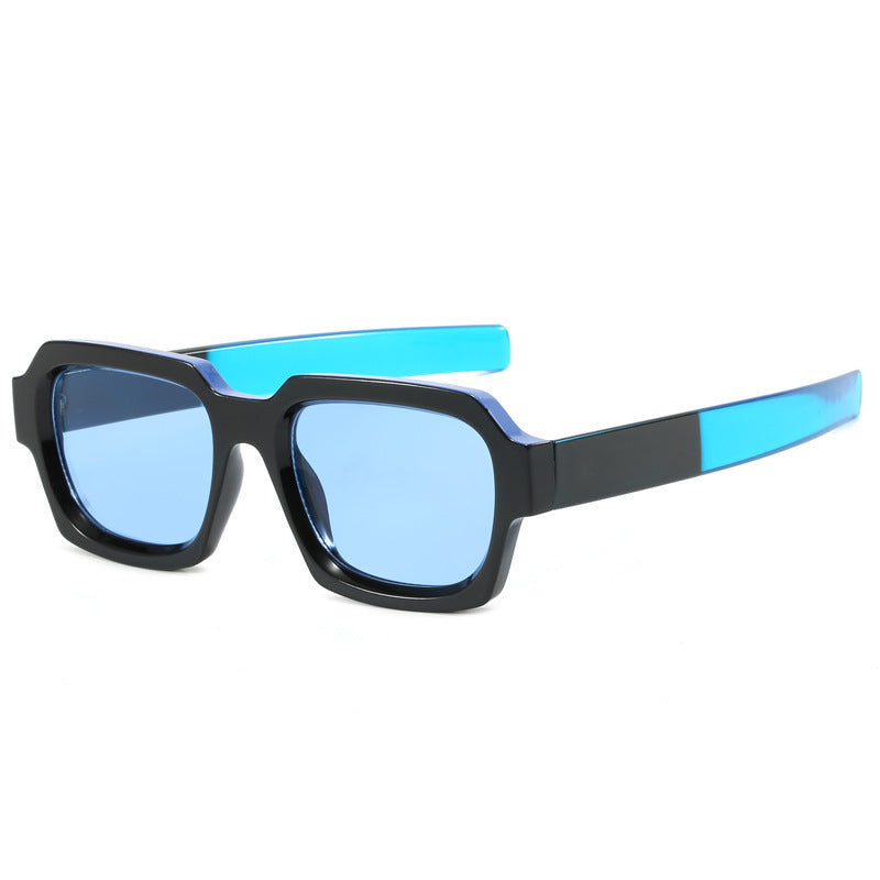 Damen Sonnenbrille mit auffälligem rechteckigem Rahmen und UV-Schutz Karnz