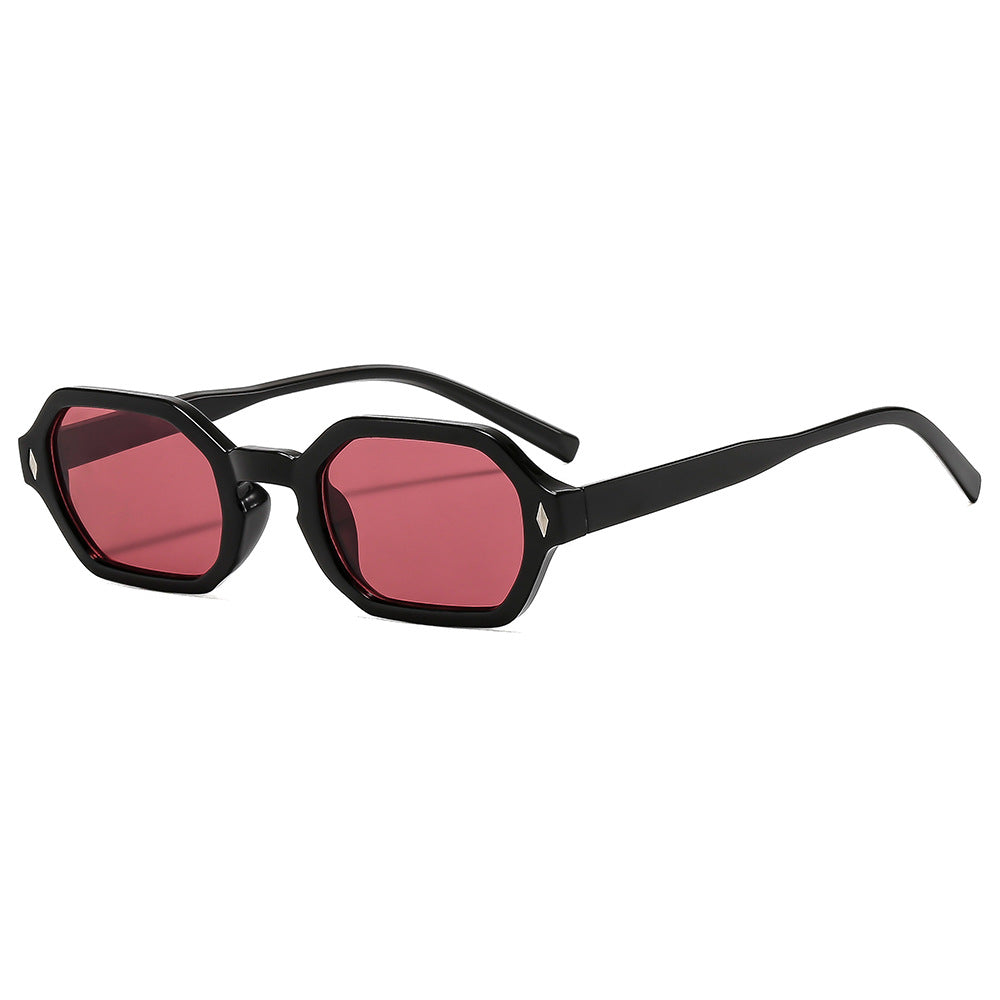 Damen stilvolle Sonnenbrille im modernen achteckigen Design mit UV-Schutz Karnz