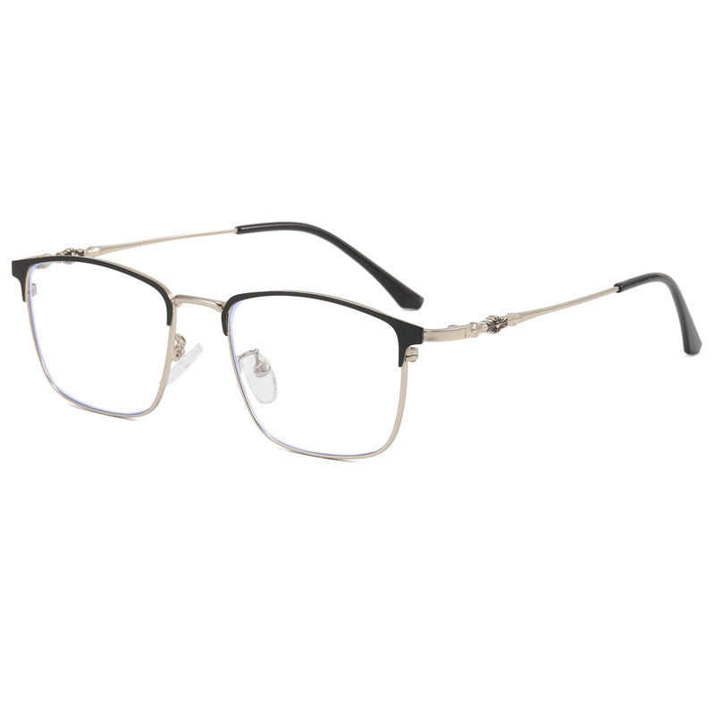 Damen modische quadratische Brille mit elegantem Metallrahmen Karnz