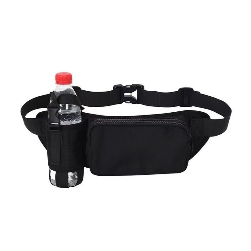 Unisex Multifunktionale Gürteltasche mit Wasserflaschenhalter und verstellbarem Gurt Karnz