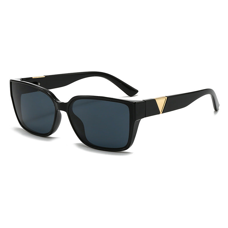 Damen Oversized quadratische Sonnenbrille mit eleganten Akzenten Karnz
