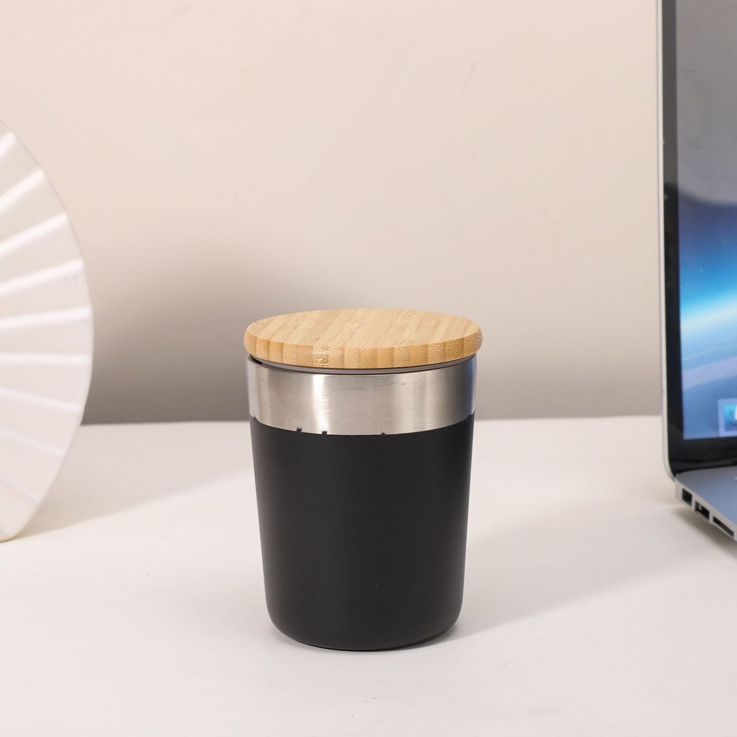 Damen Isolierkaffeebecher mit Bambusdeckel Karnz