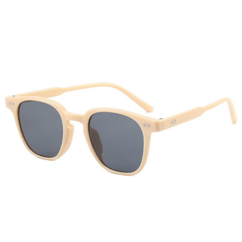 Damen modische quadratische Sonnenbrille mit glänzendem Rahmen Karnz