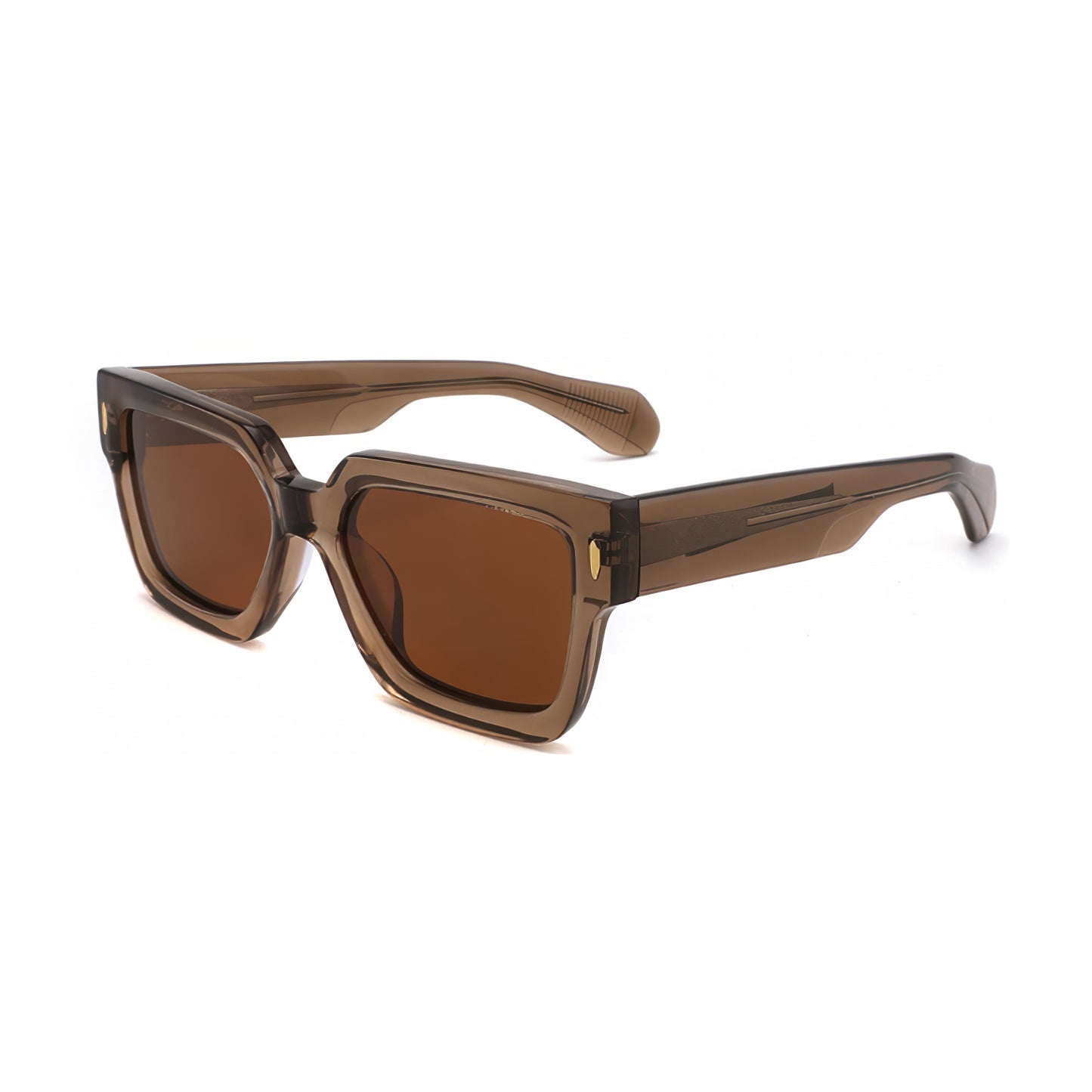 Damen modische Sonnenbrille im modernen, transparenten Hybrid-Design Karnz
