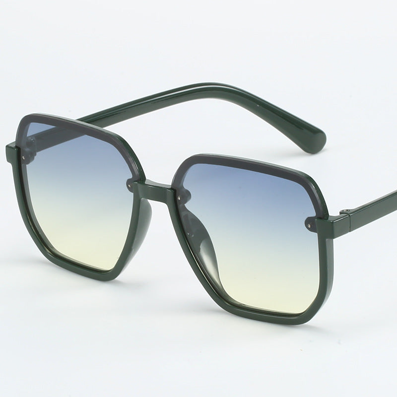Damen geometrische Sonnenbrille im modernen Design Karnz