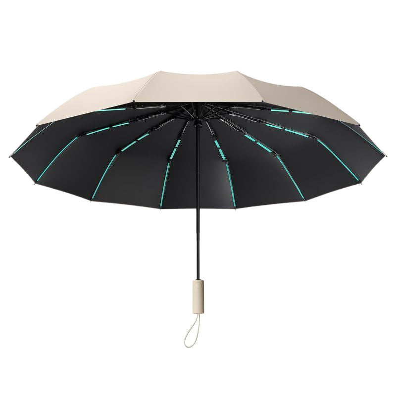 Damen Winddichter Falt-Regenschirm Karnz